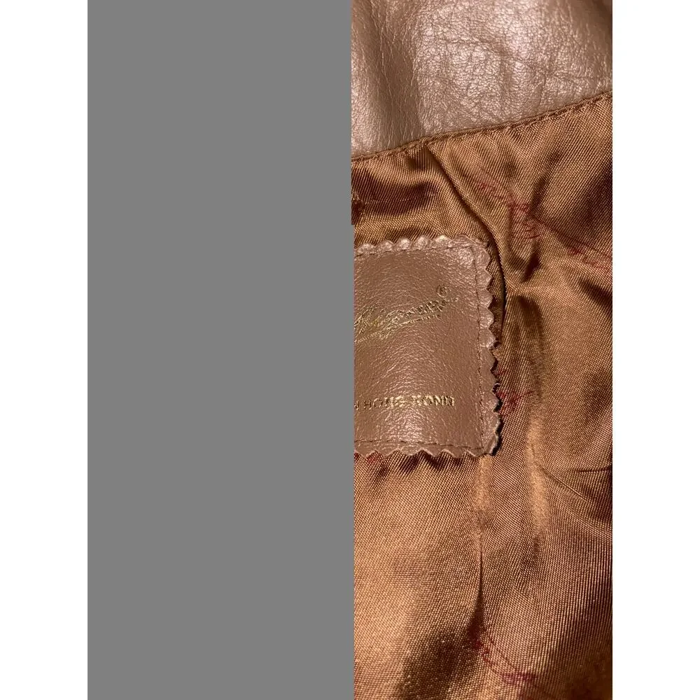 1970s Etienne Aigner Vintage Leather Jacket – Size 10 – Excellent Condition - Picture 9 of 11